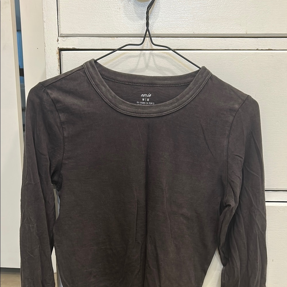 Long Sleeve Top in Dark Grey